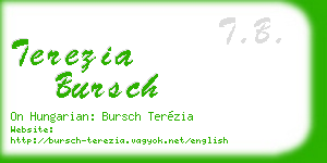terezia bursch business card